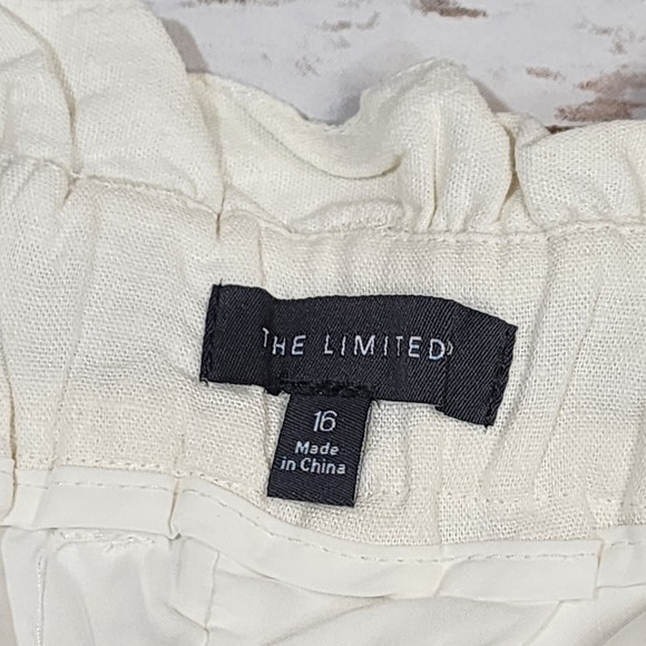 The Limited NWT paper bag yarn dye shorts woman's size 16 - Picture 3 of 13